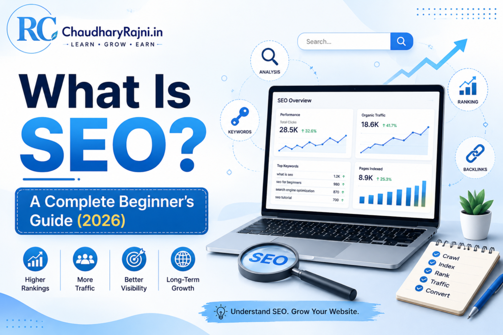 What Is SEO? A Complete Beginner's Guide (2026) – SEO for Beginners